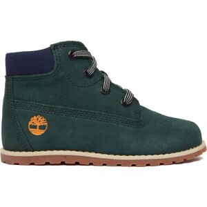 Timberland Šnurovacia obuv Pokey Pine Mid Lace Up TB0A292EEY01 Zelená Deti Timberland Šnurovacia obuv Pokey Pine Mid Lace Up TB0A292EEY01 Zelená Deti