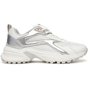 Calvin Klein Sneakersy Hike Run Ckstripe Mesh Met HW0HW03140 Biela Ženy Calvin Klein Sneakersy Hike Run Ckstripe Mesh Met HW0HW03140 Biela Ženy