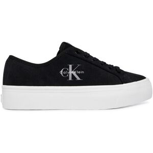 Calvin Klein Sneakersy Vulc Flatf Laceup Suede HW0HW03088 Čierna Ženy Calvin Klein Sneakersy Vulc Flatf Laceup Suede HW0HW03088 Čierna Ženy