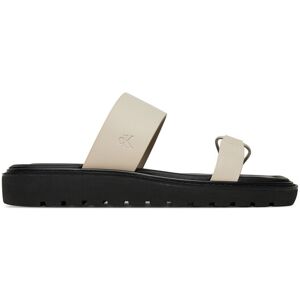 Calvin Klein Jeans Šľapky Rope Sandal Soft Lth Mg YW0YW01864 Écru Ženy Calvin Klein Jeans Šľapky Rope Sandal Soft Lth Mg YW0YW01864 Écru Ženy