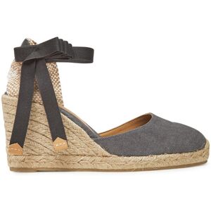Castañer Espadrilky Carina/8/002 021642 Sivá Ženy Castañer Espadrilky Carina/8/002 021642 Sivá Ženy