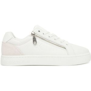 Calvin Klein Jeans Sneakersy Classic Cupsole Zip Low In YM0YM01318 Biela Muži Calvin Klein Jeans Sneakersy Classic Cupsole Zip Low In YM0YM01318 Biela Muži