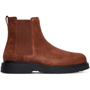 Calvin Klein Členková obuv s elastickým prvkom Combat Ess Chelsea Boot Su YM0YM01372 Hnedá Muži Calvin Klein Členková obuv s elastickým prvkom Combat Ess Chelsea Boot Su YM0YM01372 Hnedá Muži