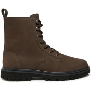 Calvin Klein Jeans Outdoorová obuv Eva Boot Mid Laceup Rebellious YM0YM01071 Hnedá Muži Calvin Klein Jeans Outdoorová obuv Eva Boot Mid Laceup Rebellious YM0YM01071 Hnedá Muži