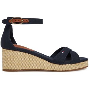 Tommy Hilfiger Sandále Flag Criss-Cros Mid Wedge Espad FW0FW08481 Tmavomodrá Ženy Tommy Hilfiger Sandále Flag Criss-Cros Mid Wedge Espad FW0FW08481 Tmavomodrá Ženy