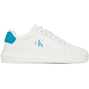 Calvin Klein Jeans Sneakersy Chunky Cupsole Ru Patch Lth YM0YM01296 Biela Muži Calvin Klein Jeans Sneakersy Chunky Cupsole Ru Patch Lth YM0YM01296 Biela Muži