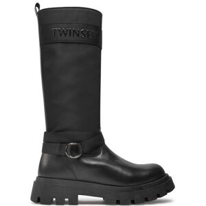 TWINSET Čižmy Stivale 242GCJ S Čierna Ženy TWINSET Čižmy Stivale 242GCJ S Čierna Ženy