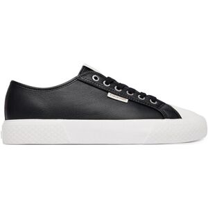 Calvin Klein Plátenky Vulc Lace Up Low Lth HW0HW03077 Čierna Ženy Calvin Klein Plátenky Vulc Lace Up Low Lth HW0HW03077 Čierna Ženy