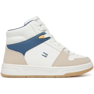 Tommy Hilfiger Sneakersy High Top Lace Up T3X9-34364-1269 M Biela Deti Tommy Hilfiger Sneakersy High Top Lace Up T3X9-34364-1269 M Biela Deti