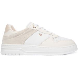 Tommy Hilfiger Sneakersy Th Sporty Cupsole Tumbled Ltr FW0FW09024 Écru Ženy Tommy Hilfiger Sneakersy Th Sporty Cupsole Tumbled Ltr FW0FW09024 Écru Ženy