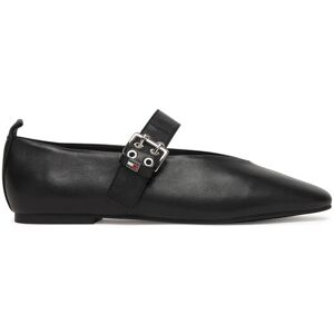 Tommy Jeans Baleríny Tjw Ballerina Buckle EN0EN03019 Čierna Ženy Tommy Jeans Baleríny Tjw Ballerina Buckle EN0EN03019 Čierna Ženy