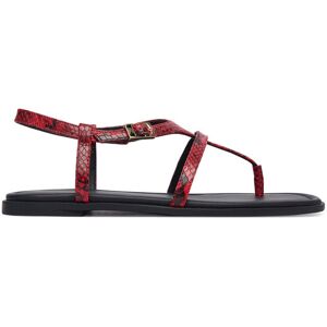 Tommy Hilfiger Sandále Th Buckle FW0FW09514 Červená Ženy Tommy Hilfiger Sandále Th Buckle FW0FW09514 Červená Ženy
