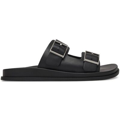 Calvin Klein Šľapky City Sandal Buckle Lth HW0HW02885 Čierna Ženy Calvin Klein Šľapky City Sandal Buckle Lth HW0HW02885 Čierna Ženy