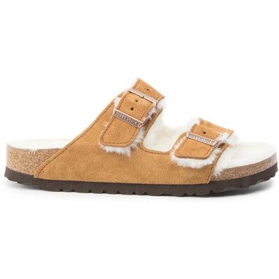 Birkenstock Papuče Arizona Fur 1001135 Hnedá Ženy Birkenstock Papuče Arizona Fur 1001135 Hnedá Ženy