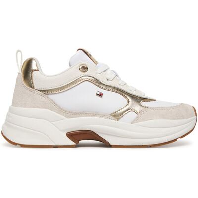 Tommy Hilfiger Sneakersy Th Chunky Runner Metallic FW0FW09204 Écru Ženy Tommy Hilfiger Sneakersy Th Chunky Runner Metallic FW0FW09204 Écru Ženy