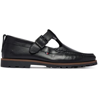 Tommy Hilfiger Poltopánky Hilfiger Light Lth Buckle Loafer FM0FM05846 Čierna Muži Tommy Hilfiger Poltopánky Hilfiger Light Lth Buckle Loafer FM0FM05846 Čierna Muži