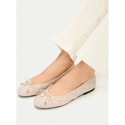 Tommy Hilfiger Baleríny Charm Quilted Ballerina FW0FW09503 Svetlo béžová Ženy Tommy Hilfiger Baleríny Charm Quilted Ballerina FW0FW09503 Svetlo béžová Ženy