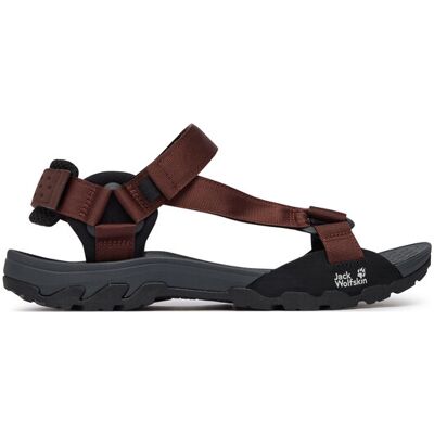 Jack Wolfskin Sandále Ridge A65589 Tmavo hnedá Muži Jack Wolfskin Sandále Ridge A65589 Tmavo hnedá Muži