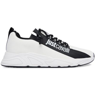 Just Cavalli Sneakersy 80QA3SA2 ZSE70 Biela Muži Just Cavalli Sneakersy 80QA3SA2 ZSE70 Biela Muži
