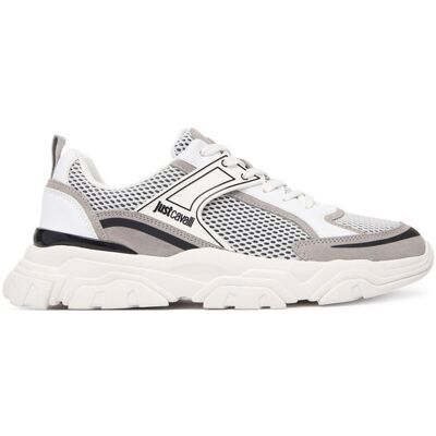 Just Cavalli Sneakersy 80QA3SH5 ZSE66 Sivá Muži Just Cavalli Sneakersy 80QA3SH5 ZSE66 Sivá Muži
