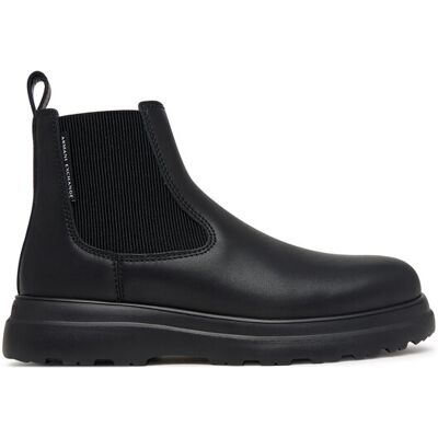 Armani Exchange Členková obuv s elastickým prvkom XM003645 AF17328 UC001 Čierna Muži Armani Exchange Členková obuv s elastickým prvkom XM003645 AF17328 UC001 Čierna Muži