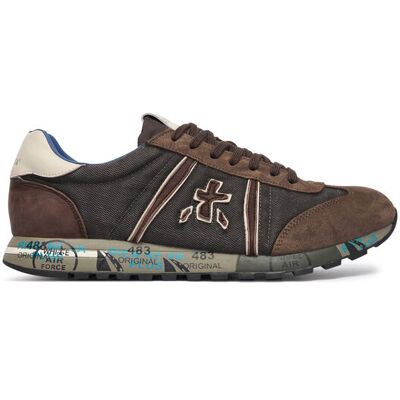 Premiata Sneakersy Lucy Var 8402 Tmavo hnedá Muži Premiata Sneakersy Lucy Var 8402 Tmavo hnedá Muži