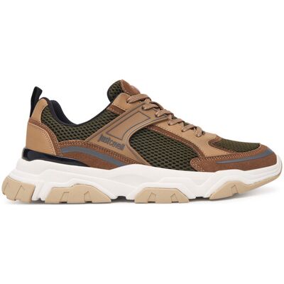 Just Cavalli Sneakersy 80QA3SH5 ZSE66 Hnedá Muži Just Cavalli Sneakersy 80QA3SH5 ZSE66 Hnedá Muži