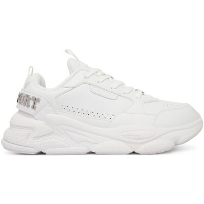 Plein Sport Sneakersy FAES USC0855 SLE004N Biela Muži Plein Sport Sneakersy FAES USC0855 SLE004N Biela Muži