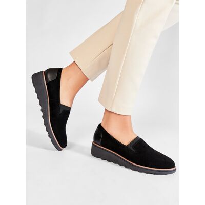 Clarks Poltopánky Sharon Dolly 261558194 Čierna Ženy Clarks Poltopánky Sharon Dolly 261558194 Čierna Ženy
