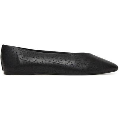 Calvin Klein Baleríny Square Ballerina Aop Lth HW0HW02936 Čierna Ženy Calvin Klein Baleríny Square Ballerina Aop Lth HW0HW02936 Čierna Ženy