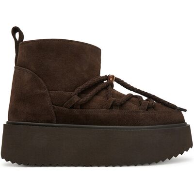 Inuikii Snehule Classic Low Platform 1001.006.0012 Tmavo hnedá Ženy Inuikii Snehule Classic Low Platform 1001.006.0012 Tmavo hnedá Ženy