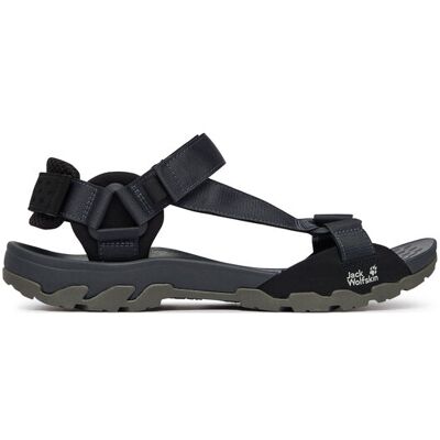 Jack Wolfskin Sandále Ridge A65589 Čierna Muži Jack Wolfskin Sandále Ridge A65589 Čierna Muži