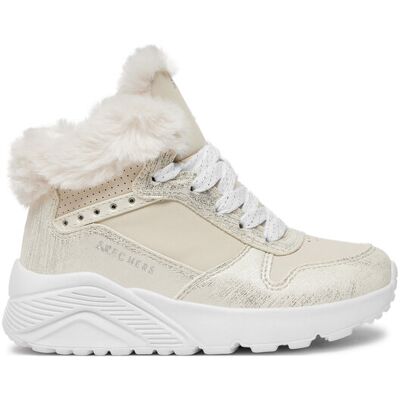 Skechers Členková obuv Uno Lite - Comfurt Collar 310396L/NAT Écru Deti Skechers Členková obuv Uno Lite - Comfurt Collar 310396L/NAT Écru Deti