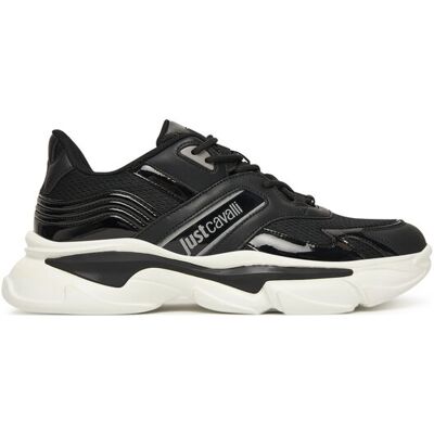 Just Cavalli Sneakersy 79QA3SA1 ZSD34 Čierna Muži Just Cavalli Sneakersy 79QA3SA1 ZSD34 Čierna Muži