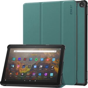 ENKAY LEATHER Zaklápací kryt pre Amazon Fire HD 10 (2023) zelený ENKAY LEATHER Zaklápací kryt pre Amazon Fire HD 10 (2023) zelený