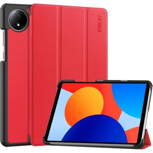 ENKAY LEATHER Zaklápací obal pre Xiaomi Redmi Pad SE 8.7 červený ENKAY LEATHER Zaklápací obal pre Xiaomi Redmi Pad SE 8.7 červený