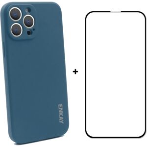 ENKAY Obal + 3D sklo Apple iPhone 13 Pro modrý ENKAY Obal + 3D sklo Apple iPhone 13 Pro modrý