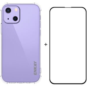 ENKAY Priehľadný obal + 3D sklo Apple iPhone 13 mini ENKAY Priehľadný obal + 3D sklo Apple iPhone 13 mini