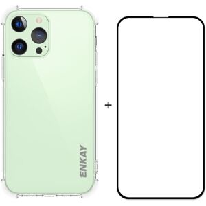 ENKAY Priehľadný obal + 3D sklo Apple iPhone 13 Pro ENKAY Priehľadný obal + 3D sklo Apple iPhone 13 Pro