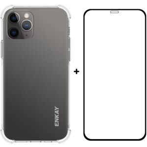 ENKAY Priehľadný obal + 3D sklo Apple iPhone 12 / 12 Pro ENKAY Priehľadný obal + 3D sklo Apple iPhone 12 / 12 Pro