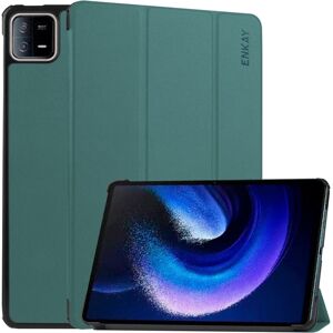 ENKAY LEATHER Zaklápací obal pre Xiaomi Pad 6 / Pad 6 Pro zelený ENKAY LEATHER Zaklápací obal pre Xiaomi Pad 6 / Pad 6 Pro zelený