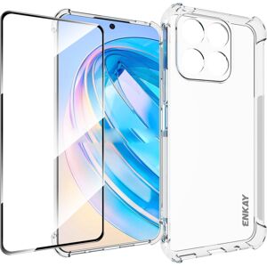 ENKAY SET Priehľadný obal + 3D ochranné sklo Honor X8a ENKAY SET Priehľadný obal + 3D ochranné sklo Honor X8a