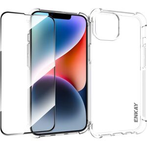 ENKAY SET Priehľadný obal + 3D ochranné sklo Apple iPhone 14 ENKAY SET Priehľadný obal + 3D ochranné sklo Apple iPhone 14