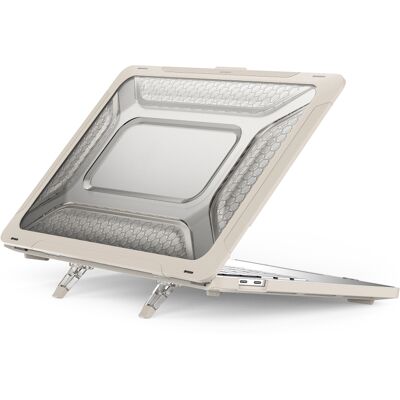 PROTEMIO HONEYCOMB Odolné puzdro pre Apple MacBook Pro 13" A2251 / A2289 / A2338 bežové PROTEMIO HONEYCOMB Odolné puzdro pre Apple MacBook Pro 13" A2251 / A2289 / A2338 bežové