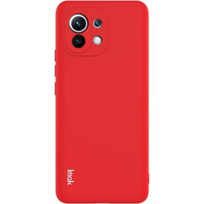 IMAK RUBBER Gumený kryt Xiaomi Mi 11 červený IMAK RUBBER Gumený kryt Xiaomi Mi 11 červený