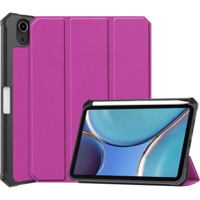 PROTEMIO LEATHER Zaklápací obal Apple iPad mini 2021 / iPad mini 2024 fialový PROTEMIO LEATHER Zaklápací obal Apple iPad mini 2021 / iPad mini 2024 fialový
