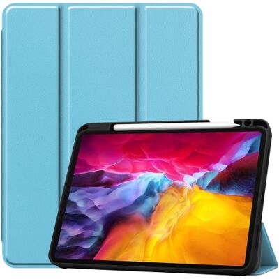 PROTEMIO LEATHER Zaklápací obal Apple iPad Pro 11 (2022 / 2021 / 2020 / 2018) svetlomodrý PROTEMIO LEATHER Zaklápací obal Apple iPad Pro 11 (2022 / 2021 / 2020 / 2018) svetlomodrý