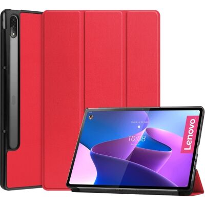 PROTEMIO LEATHER Zaklápací obal pre Lenovo Tab P12 Pro červený PROTEMIO LEATHER Zaklápací obal pre Lenovo Tab P12 Pro červený