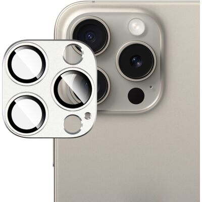 IMAK FULL METAL COVER Sklo pre fotoaparát Apple iPhone 15 Pro / 15 Pro Max strieborné IMAK FULL METAL COVER Sklo pre fotoaparát Apple iPhone 15 Pro / 15 Pro Max strieborné
