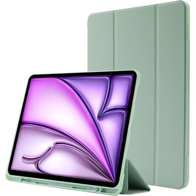 PROTEMIO LEATHER Zaklápací kryt pre Apple iPad Air 13 2026 / 2025 / 2024 svetlozelený PROTEMIO LEATHER Zaklápací kryt pre Apple iPad Air 13 2026 / 2025 / 2024 svetlozelený